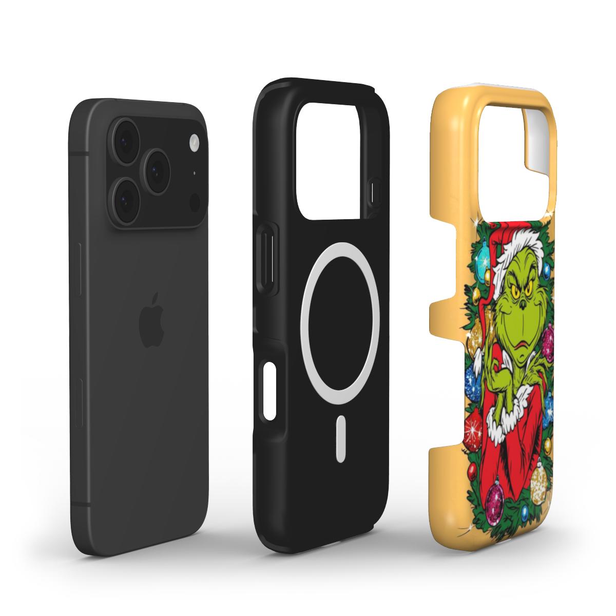 "I Like Christmas, It's People I Hate" Grinch MagSafe Tough Phone Case