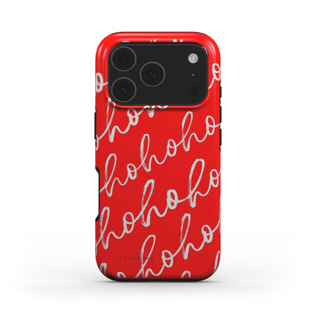 Ho Ho Ho Christmas Script MagSafe Tough Phone Case