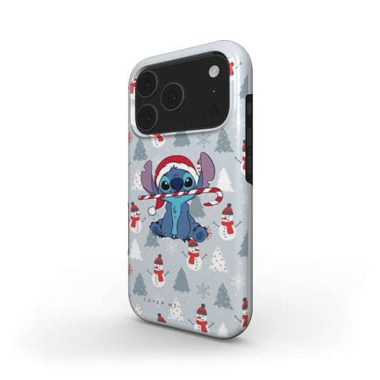 Stitch's Snowy Holiday MagSafe Tough iPhone Case