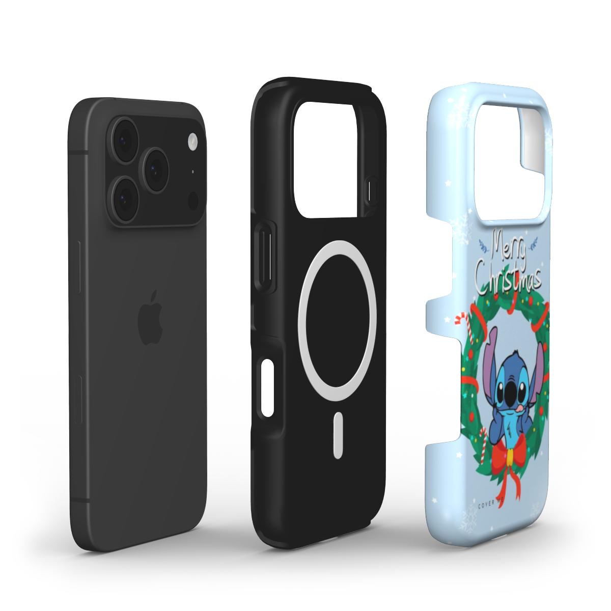 Stitch Holiday Wreath MagSafe Tough  Phone Case