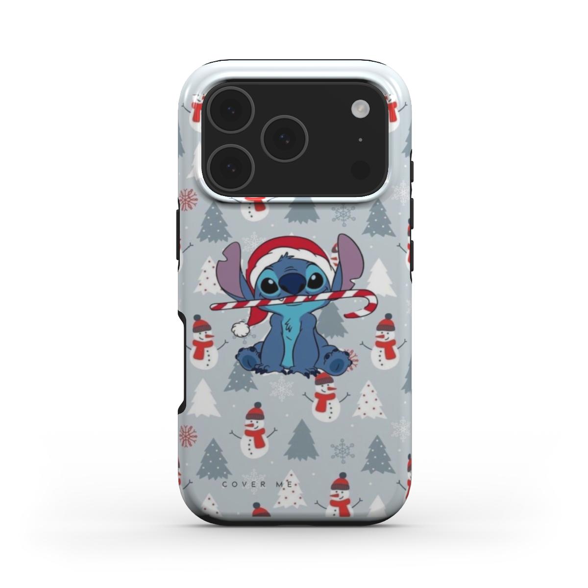 Stitch's Snowy Holiday MagSafe Tough iPhone Case