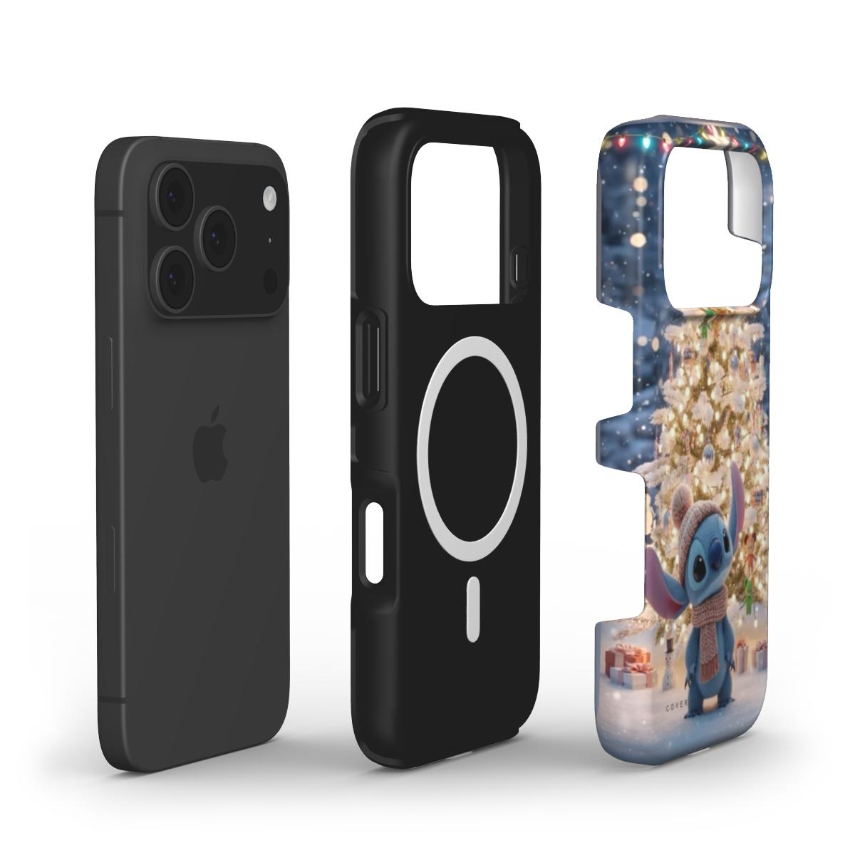 Disney Stitch Holiday Cheer MagSafe Tough Phone Case