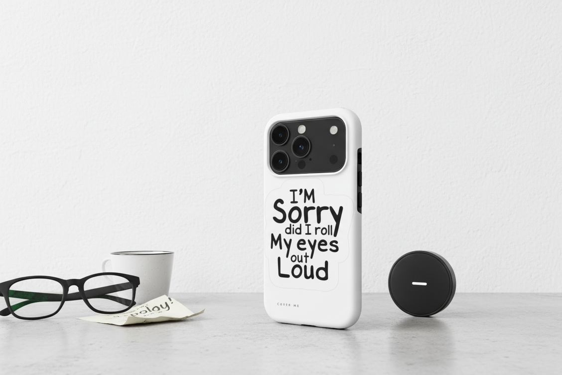 "Did I Roll My Eyes Out Loud?" Sarcastic Tough Phone Case with MagSafe