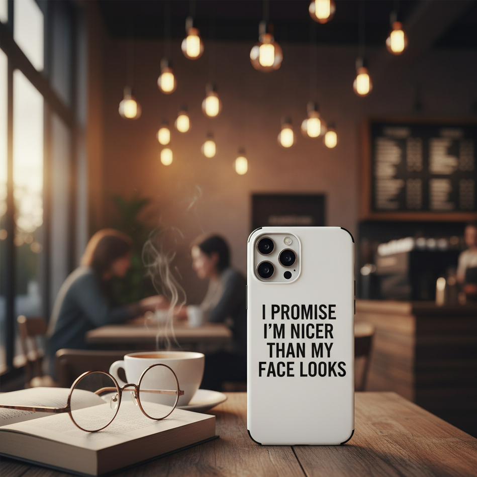 "I Promise I'm Nicer" MagSafe Tough Phone Case