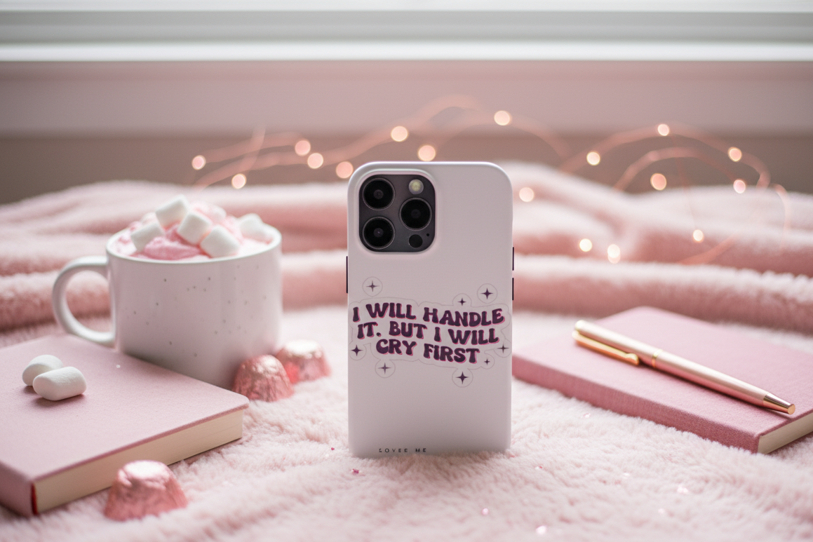"I WILL HANDLE IT, BUT I WILL CRY FIRST "Snap Phone Case