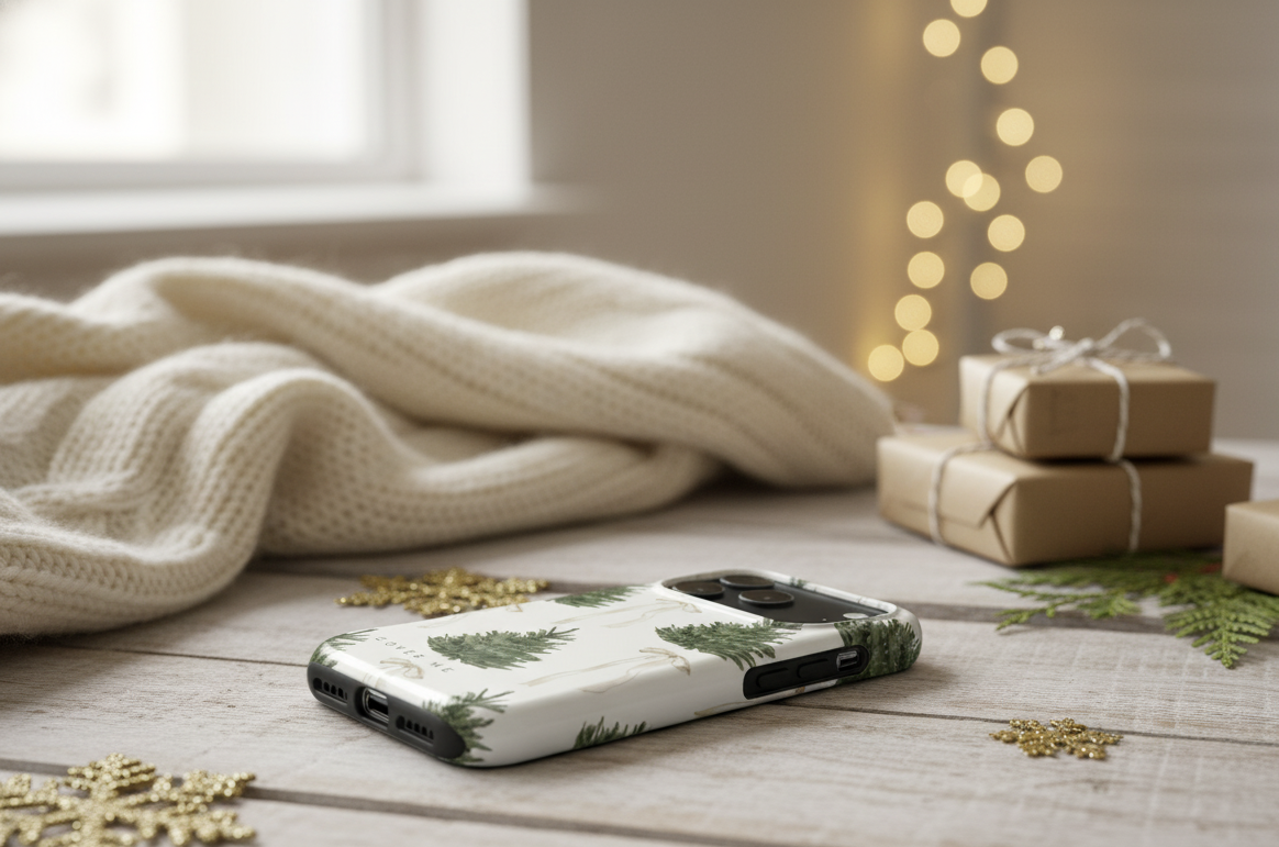 Classic Holiday Trees & Ribbons MagSafe Tough Phone Case