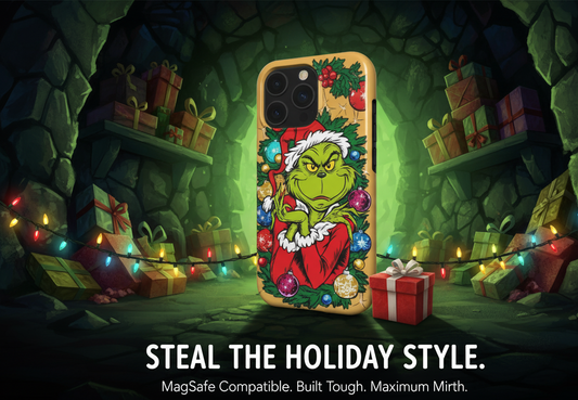 "I Like Christmas, It's People I Hate" Grinch MagSafe Tough Phone Case