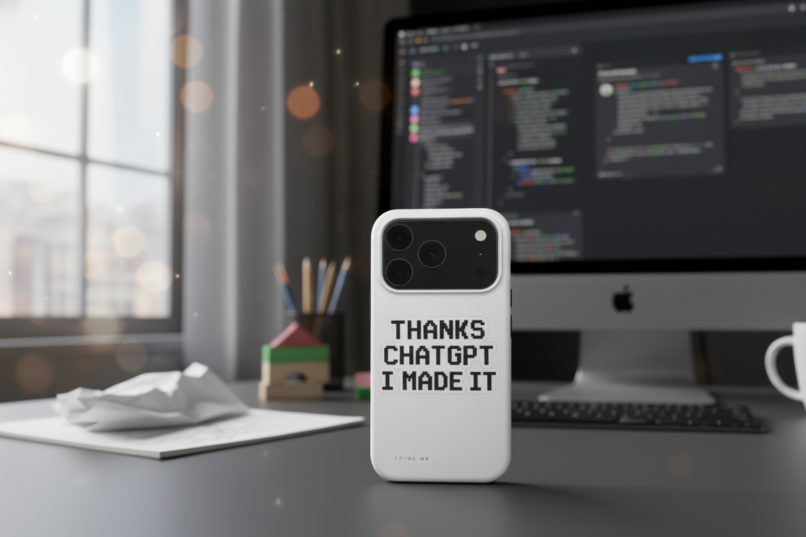 The AI Co-Pilot" MagSafe Tough Phone Case: Thanks ChatGPT I Made It!