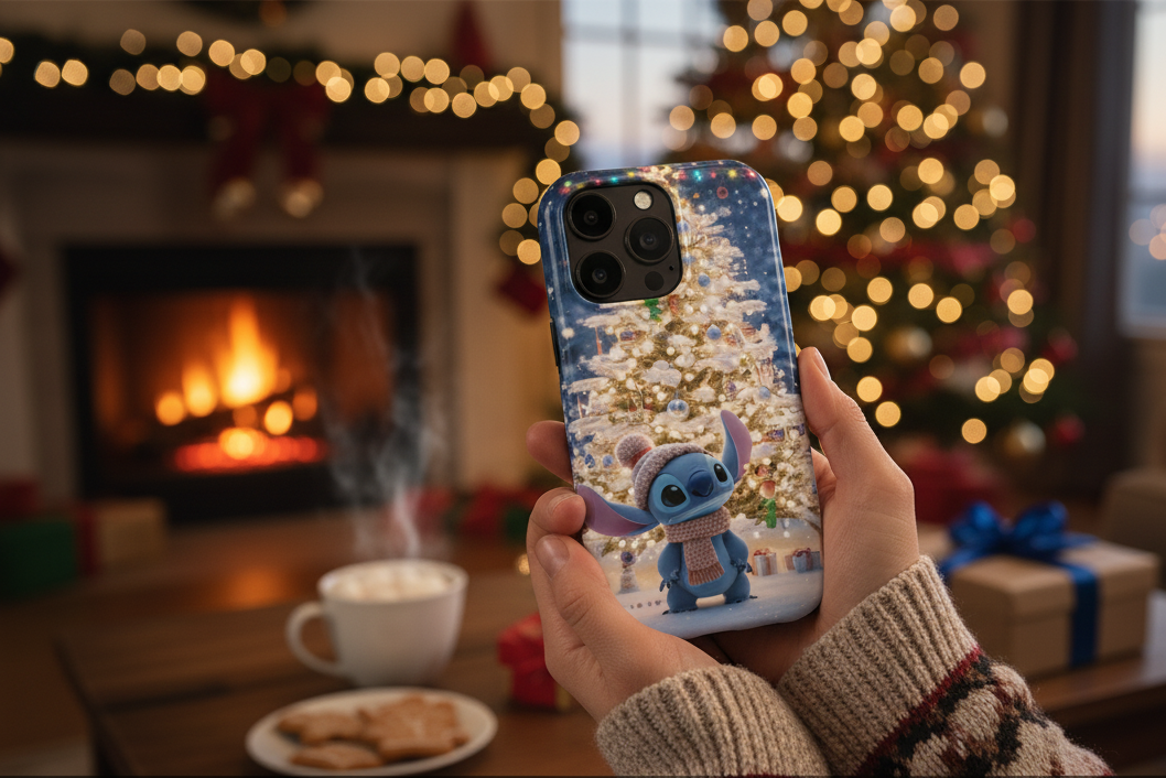 Disney Stitch Holiday Cheer MagSafe Tough Phone Case